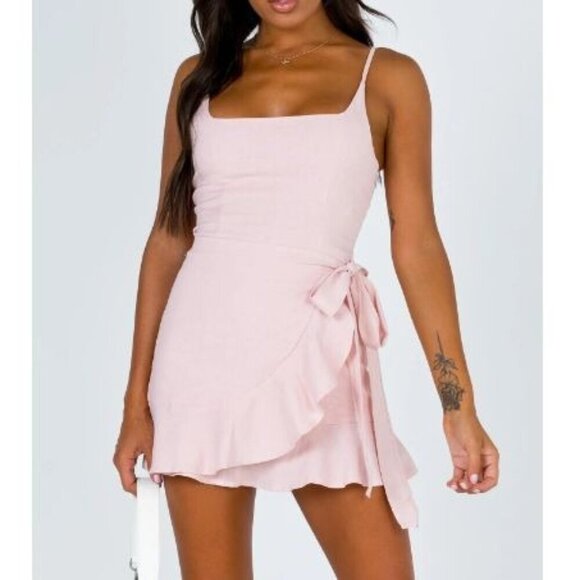 Princess Polly Dresses & Skirts - Princess Polly Women's Blush Mini Dress Cottage Hill Size 6 (C-8)
